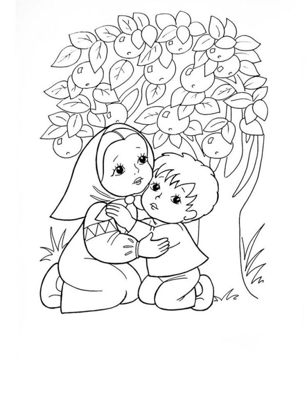 Раскраски из сказок