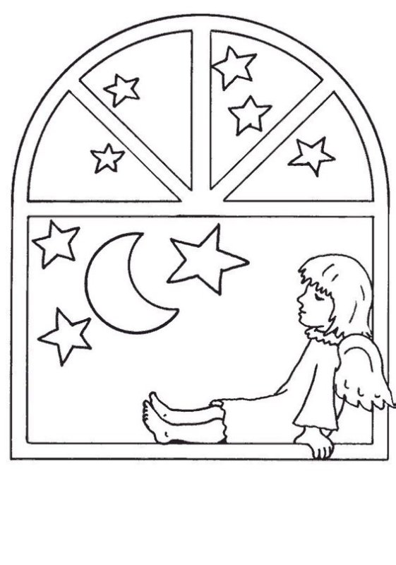 Рождественские трафареты на окна