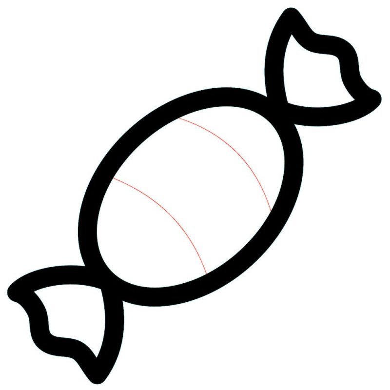 Раскраска конфеты