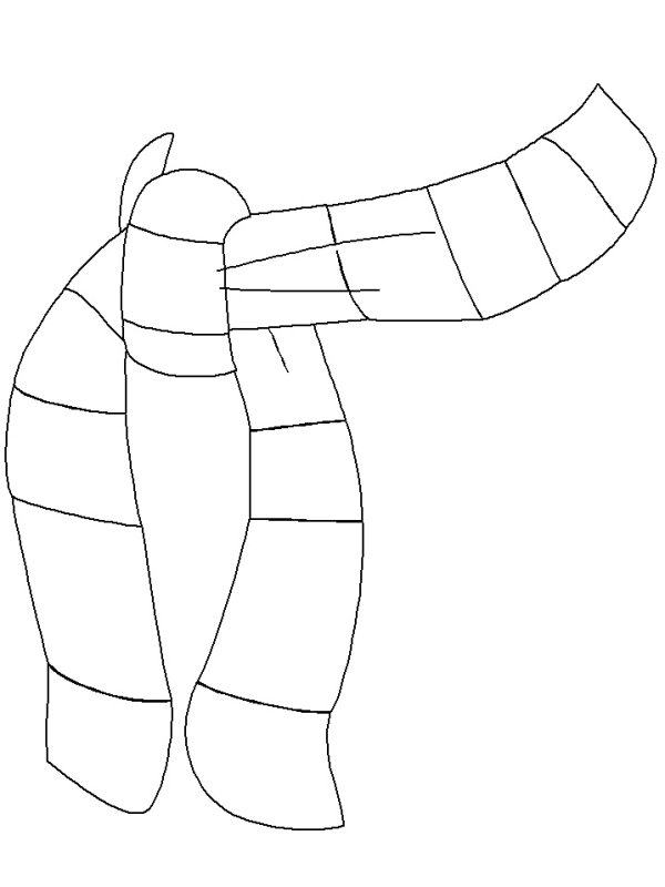 Шарф раскраска для детей