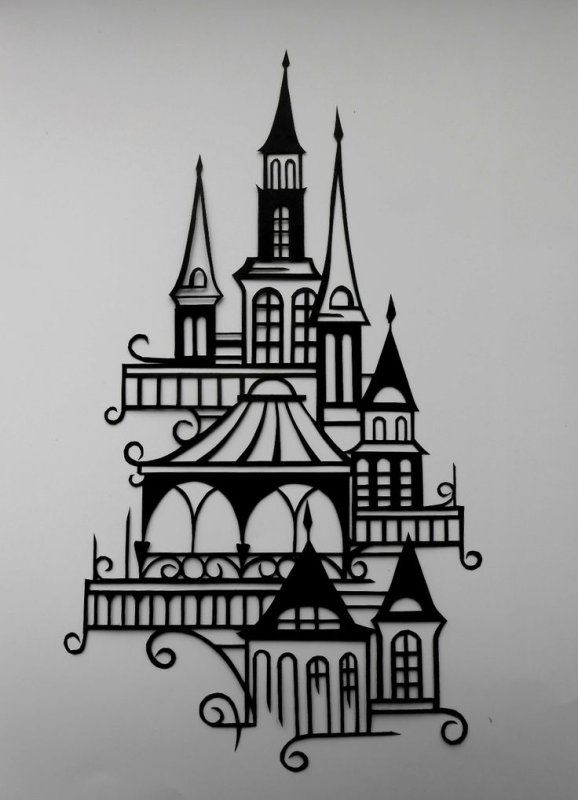 Замок трафарет