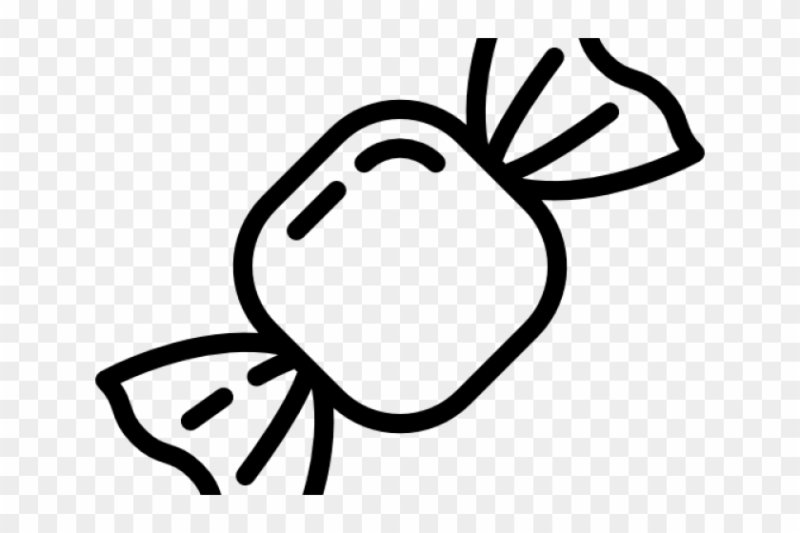 Конфета раскраска для детей