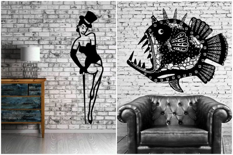 Трафареты для стен в стиле лофт