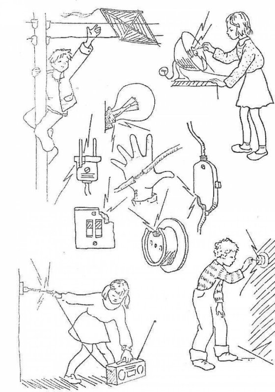 Техника безопасности рисунок