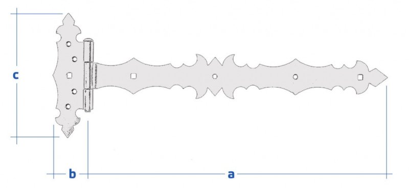 Кованые петли для сундука