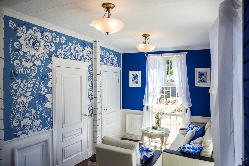 Квартира в стиле Гжель