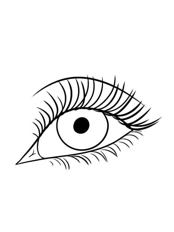 Глазки раскраска