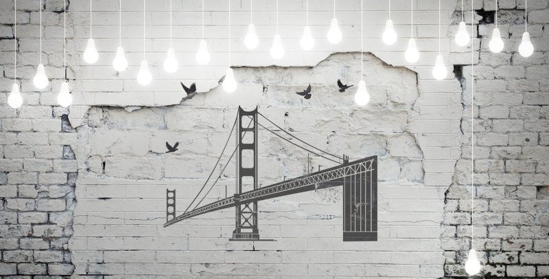 Трафареты для стен в стиле лофт