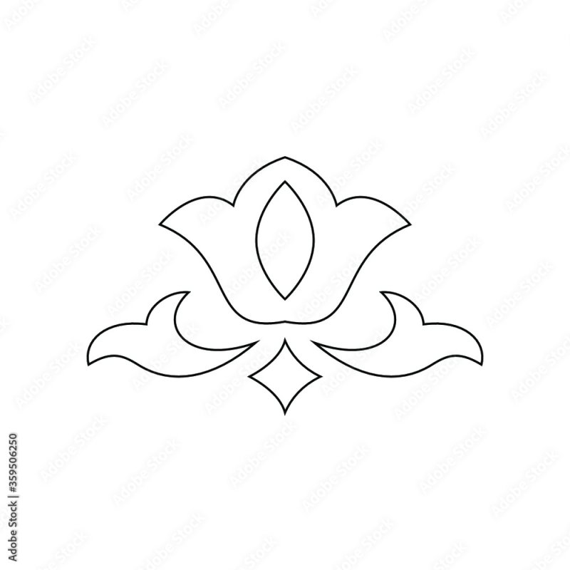 Татарский орнамент тюльпан ТАССР