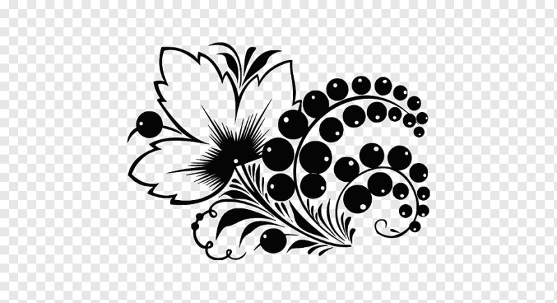 Хохлома трафарет