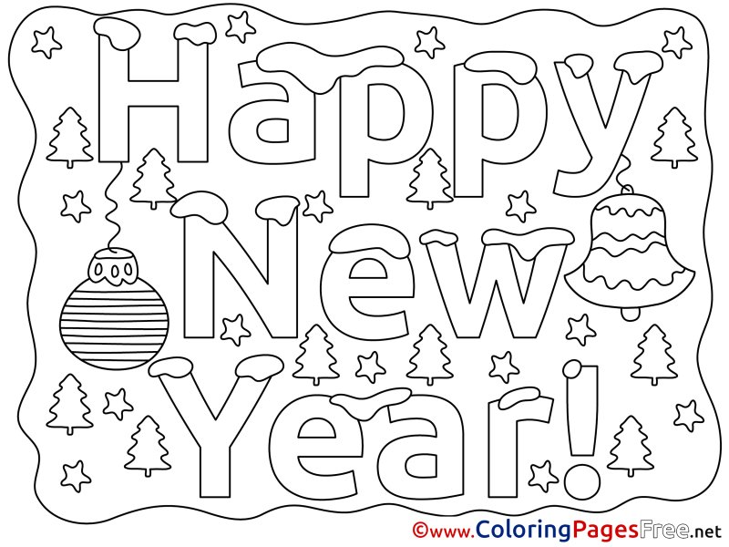 Новогодняя открытка на английском