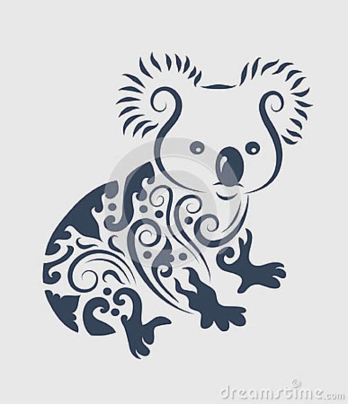 Коала стилизация