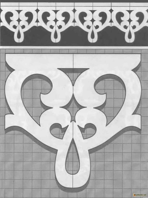 Наличники домовая пропильная резьба чертёж