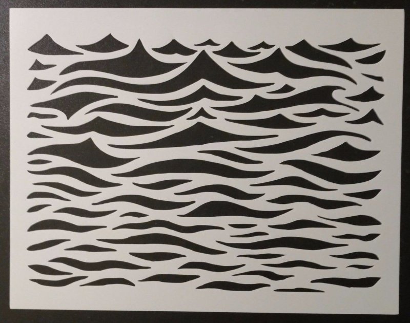 Трафарет волны