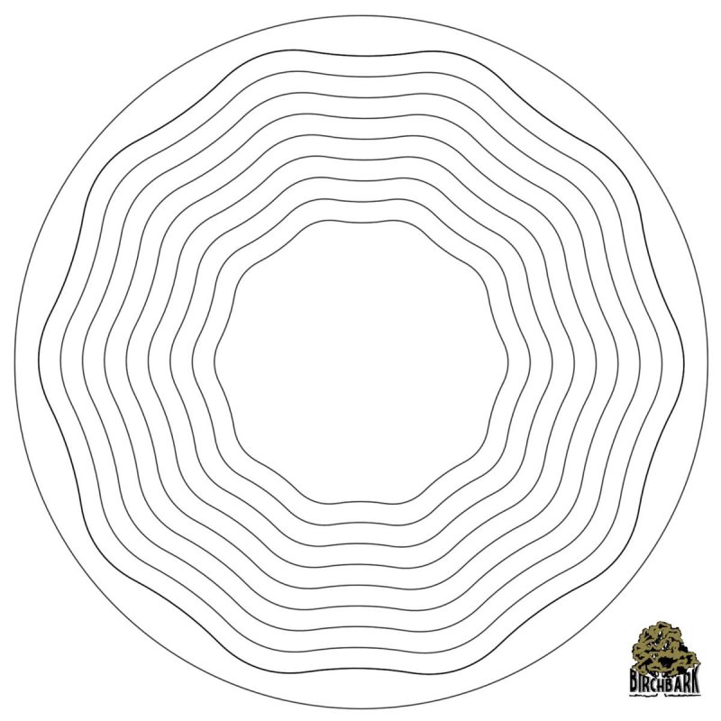 Трафарет тарелки для выпиливания