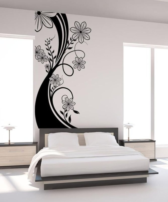 Трафаретные узоры на стены