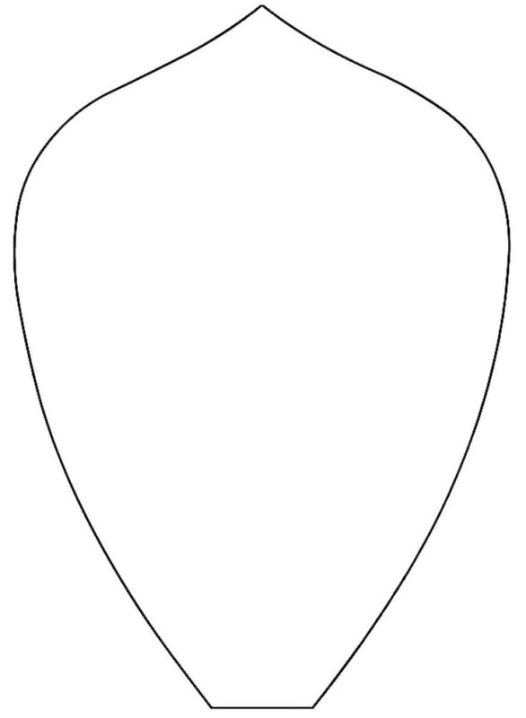 Лепесток цветка шаблон