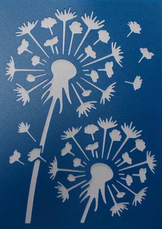 Вытынанки одуванчики