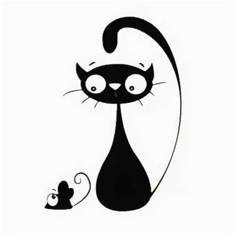 Трафареты кошек для декора