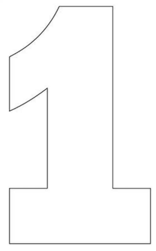 Трафареты цифры 1 и 6 для торта 28 фото
