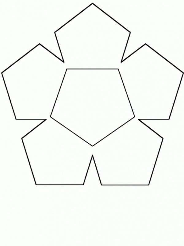 Трафарет пятиугольника