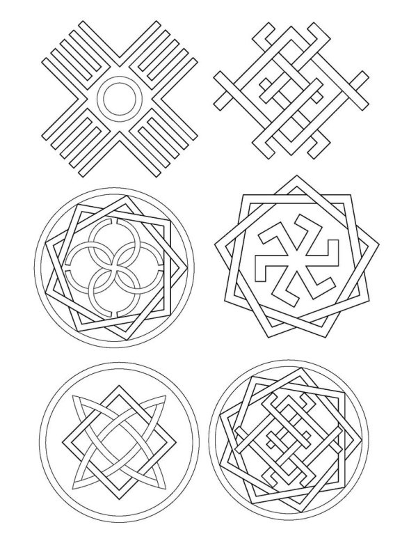 Славянские обереги рисунки