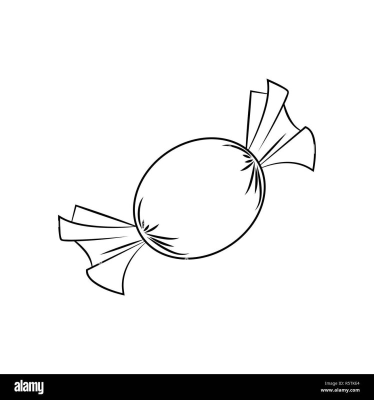 Раскраска конфеты