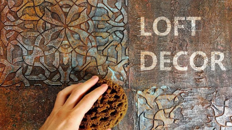 Фактурная штукатурка для стен лофт