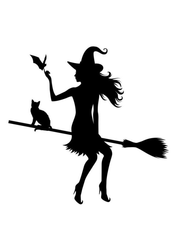 Ведьмочка на метле