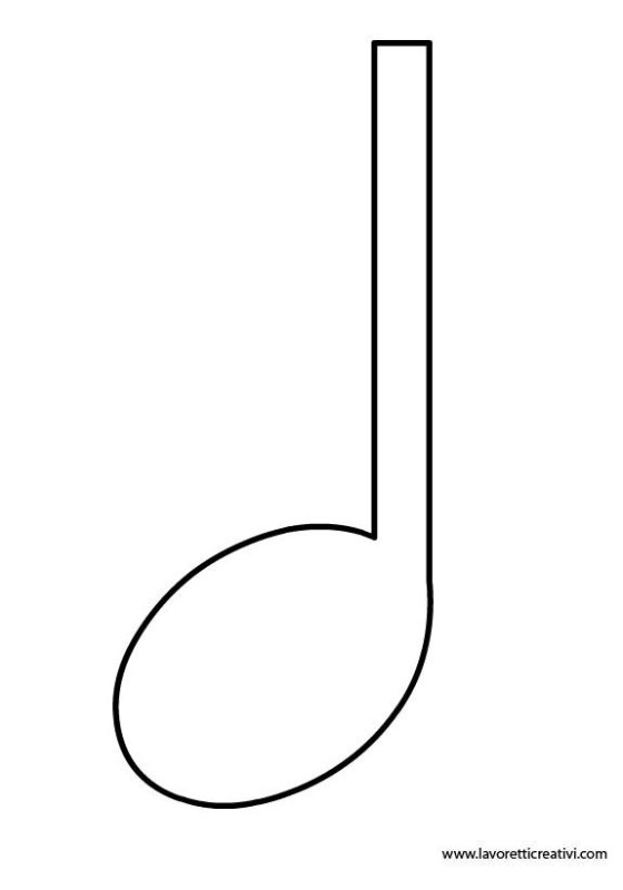 Нотки трафарет для вырезания