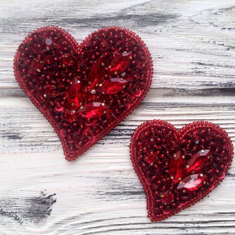 Сердце из бисера