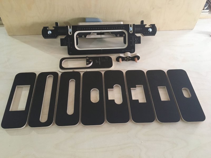 Шаблонодержатель v.3 v.4 v.5 для врезки петель, замков