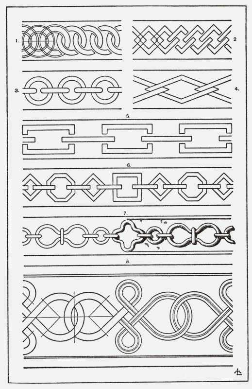 Бурятские орнаменты линейный
