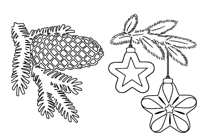 Трафареты для новогодних украшений