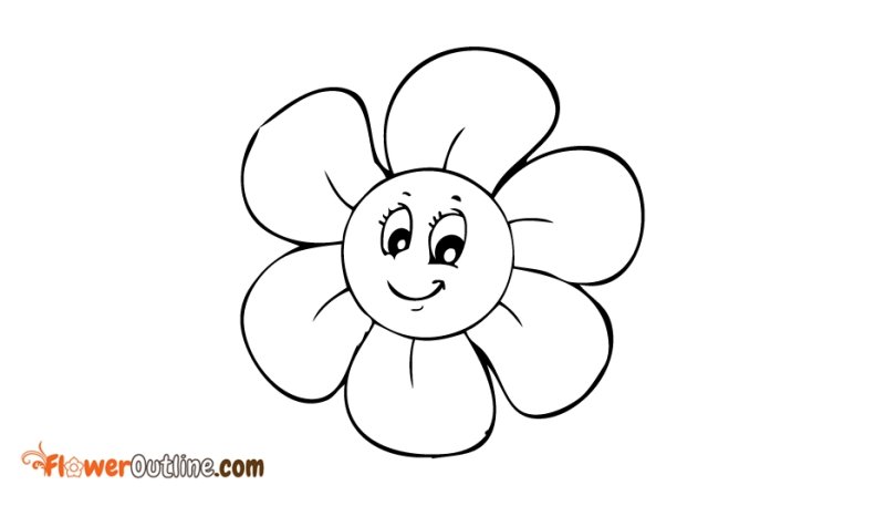 Цветик-семицветик рисунок для раскрашивания