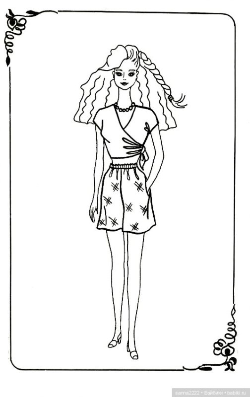 Эскиз платья для куклы