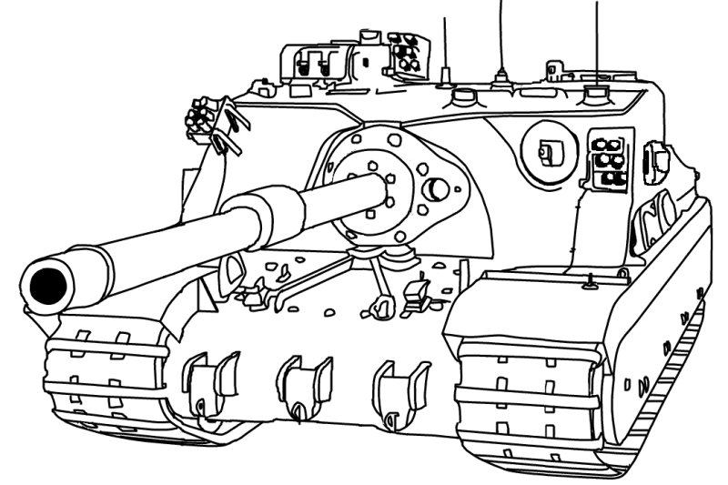 Танк рисунок