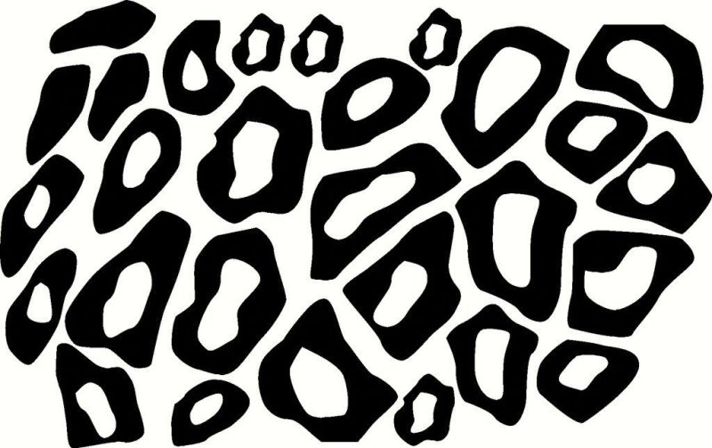 Трафарет леопардовые пятна