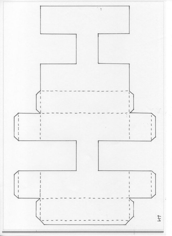 Развертка буквы н