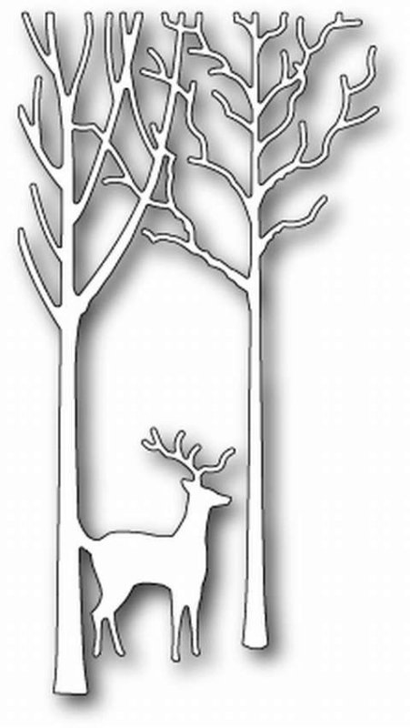 Силуэт зимнего дерева