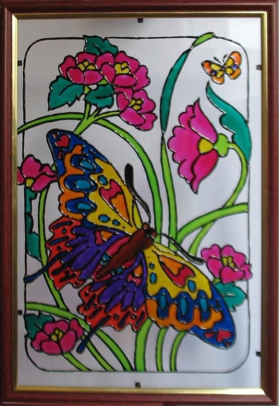 Витраж витражными красками