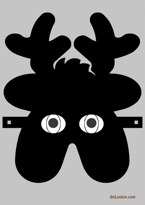 Маска оленя для детей