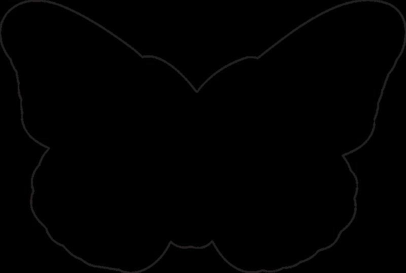 Силуэт бабочки