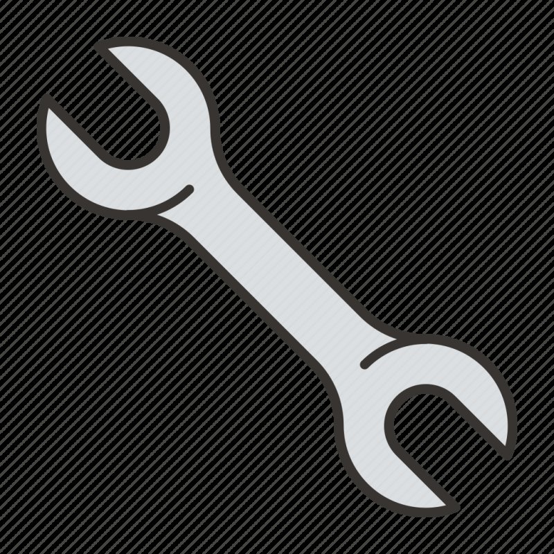 Рисованный гаечный ключ