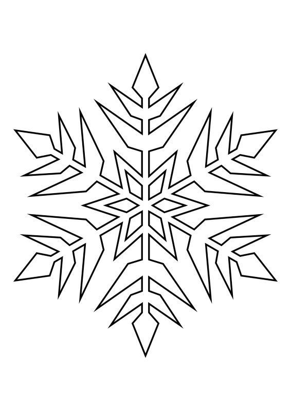 Новогодние раскраски снежинки
