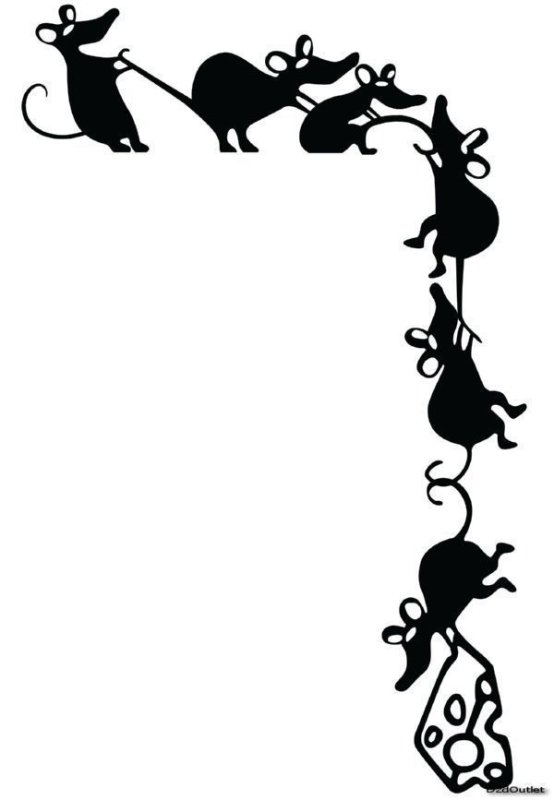 Силуэты на стену декор