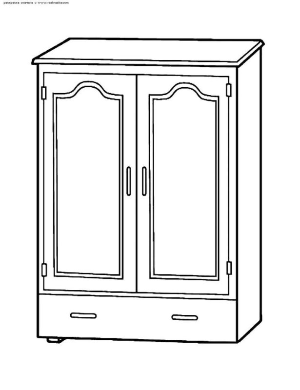 Раскраска "мебель"