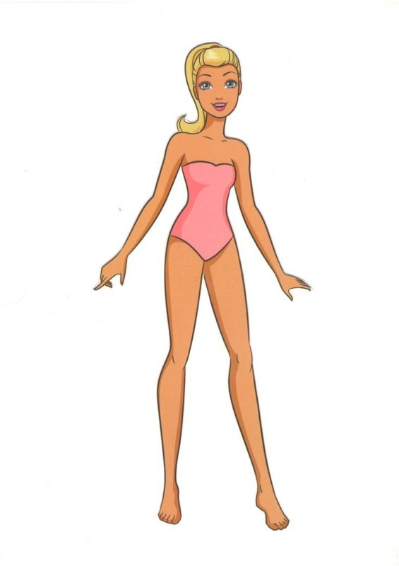 Бумажные куклы для вырезания без одежды