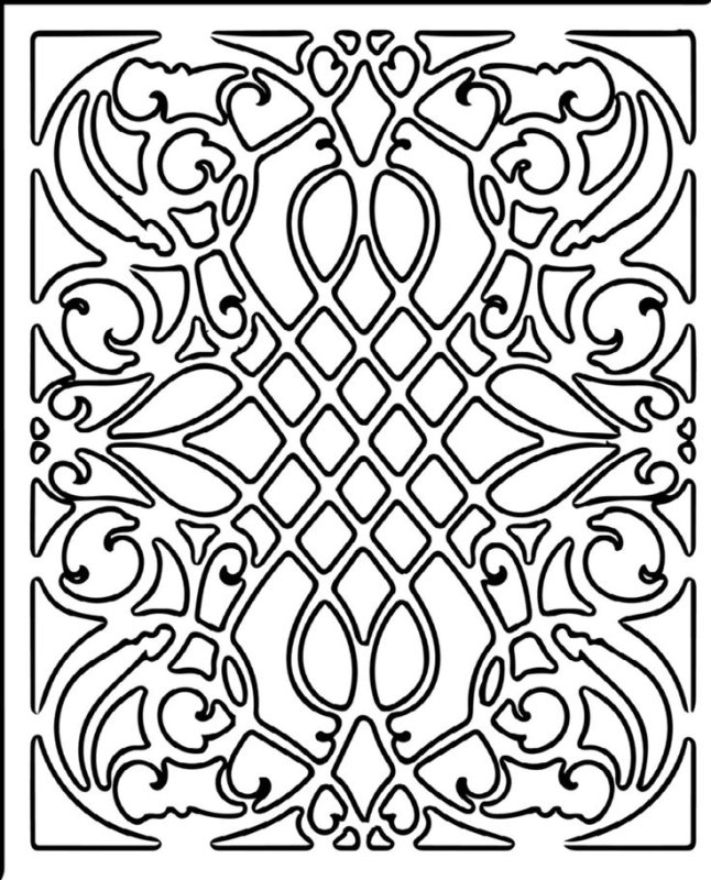 Марокканский орнамент трафарет