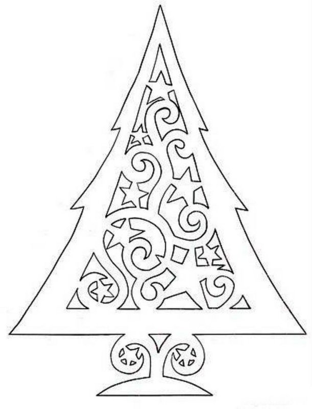 Трафарет "елка"